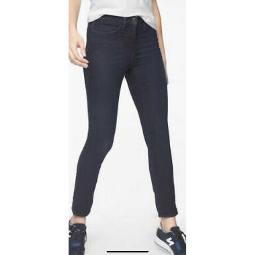 Athleta Women’s Jeans Sculptek Skinny Overdye Dark Blue Stretch Size 0 X 29 NWT